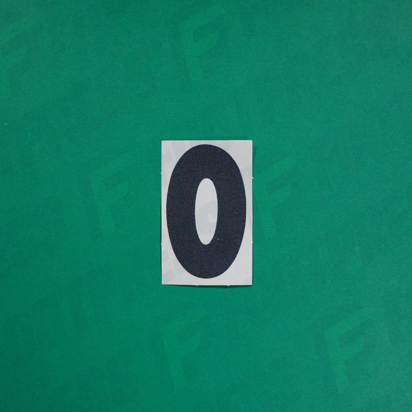 Flocage Officiel -	Lettres Grandes épaisses, Blanc / Noir (face arrière noire)