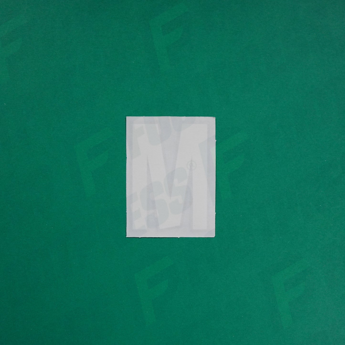 Flocage Officiel -	Lettres Grandes épaisses, Blanc / Noir (face arrière noire)