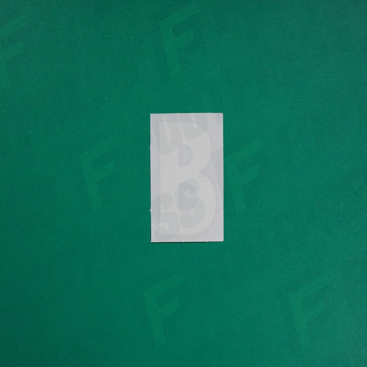 Flocage Officiel -	Lettres Grandes épaisses, Blanc / Noir (face arrière noire)