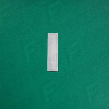 Flocage Officiel -	Lettres Grandes épaisses, Blanc / Noir (face arrière noire)