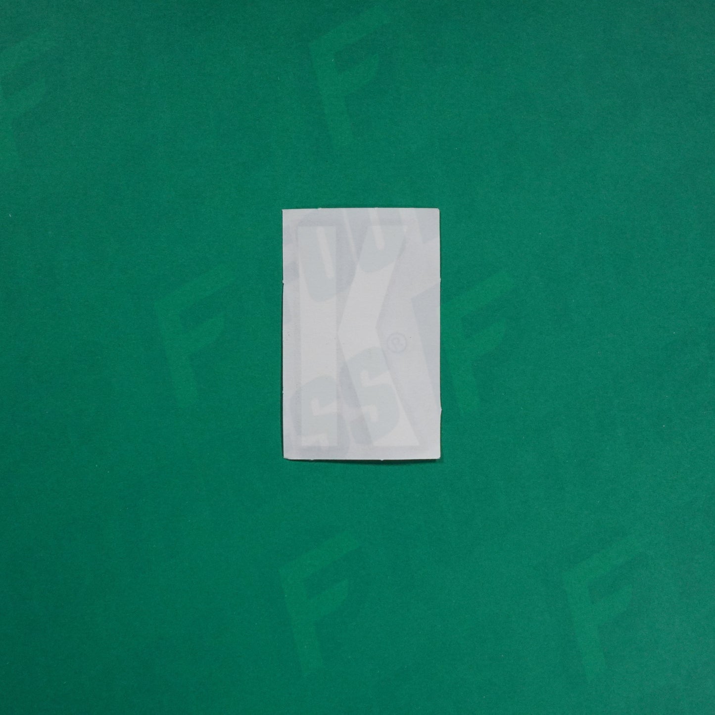 Flocage Officiel -	Lettres Grandes épaisses, Blanc / Noir (face arrière noire)