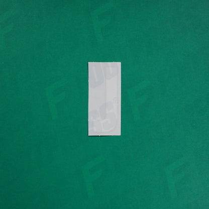 Flocage Officiel -	Lettres Grandes épaisses, Blanc / Noir (face arrière noire)