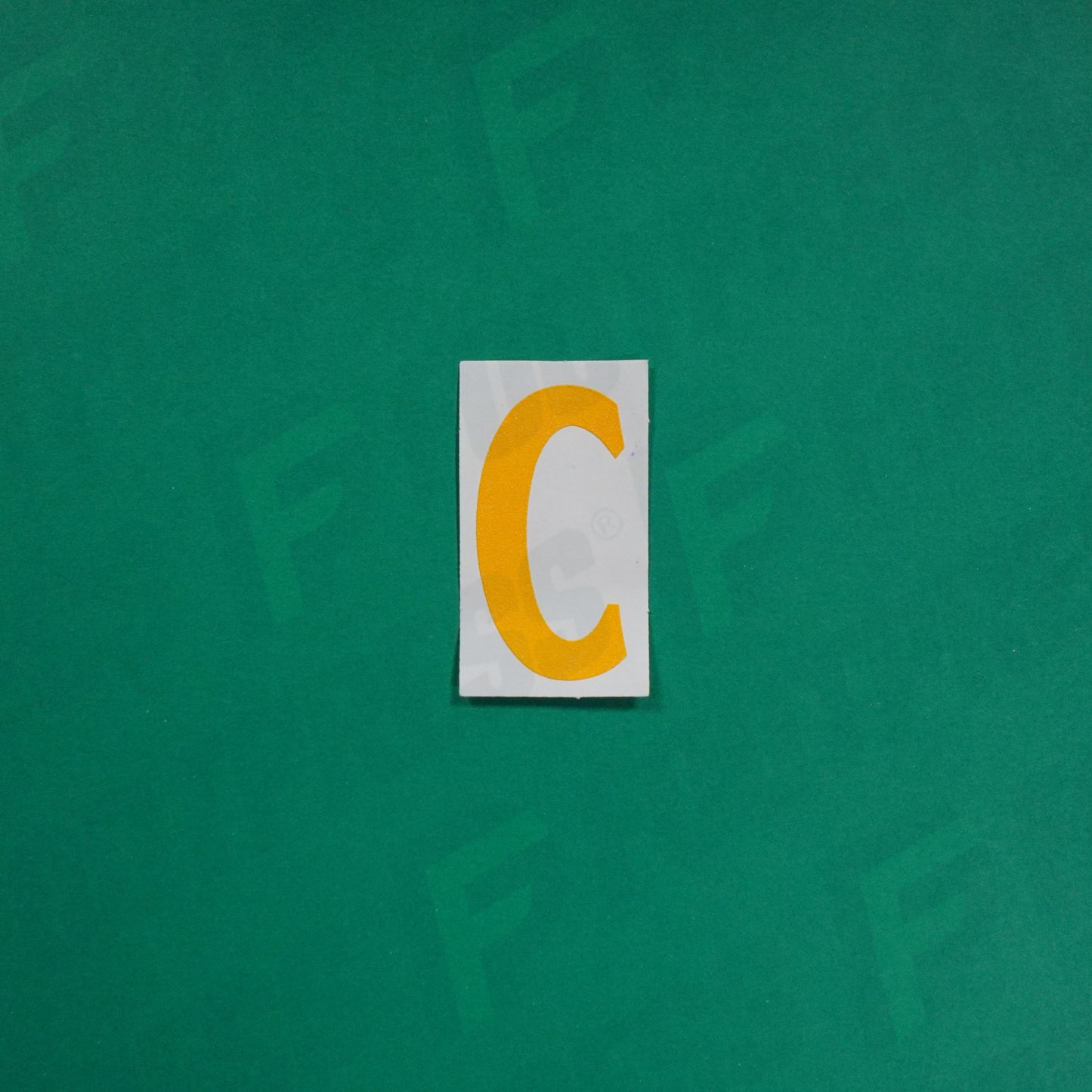 Flocage Officiel -	Lettres petites fines, Jaune orangé (face arrière Orange)