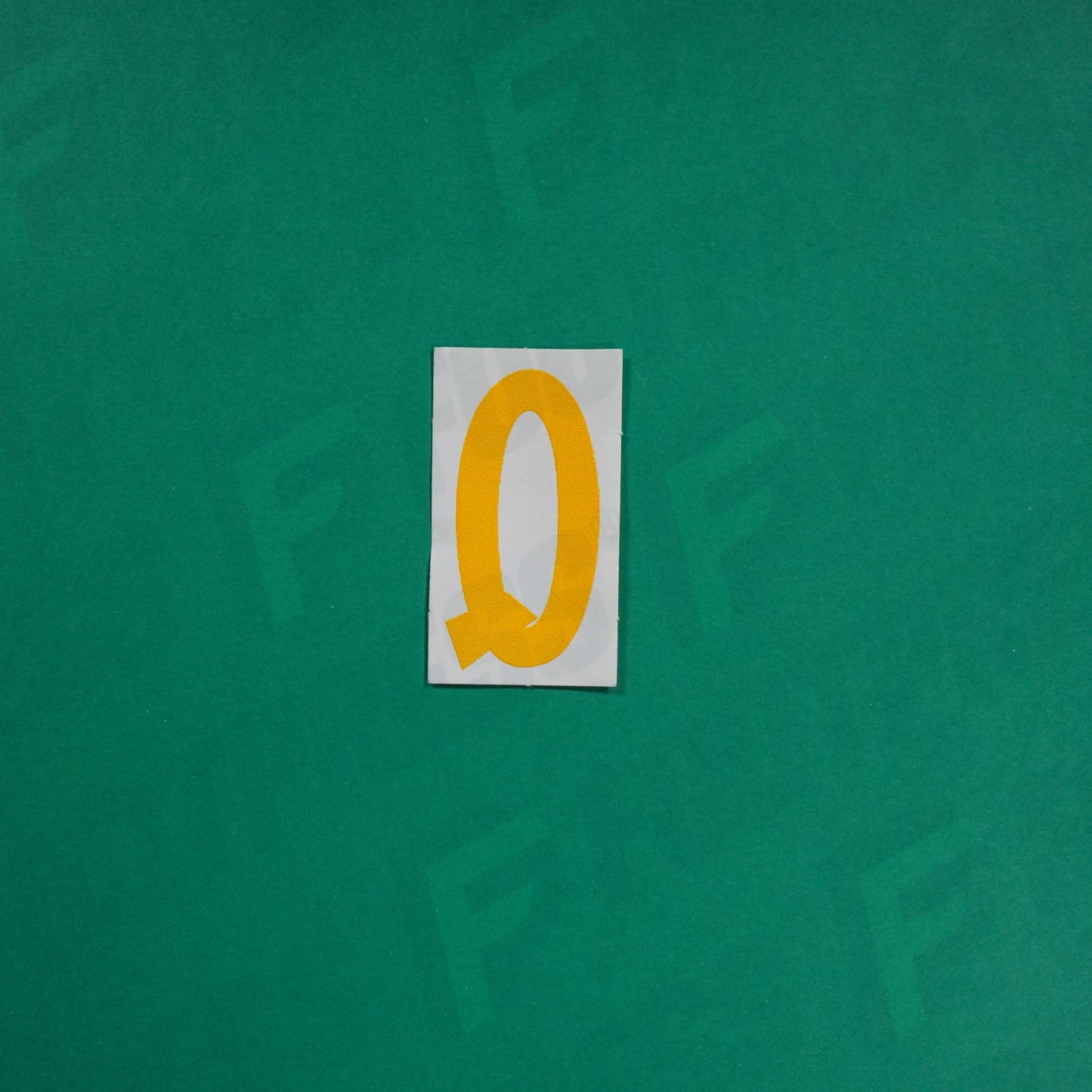 Flocage Officiel -	Lettres petites fines, Jaune orangé (face arrière Orange)