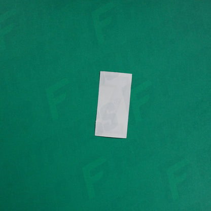 Flocage Officiel -	Lettres petites fines, Bleu/Doré (face arrière doré)