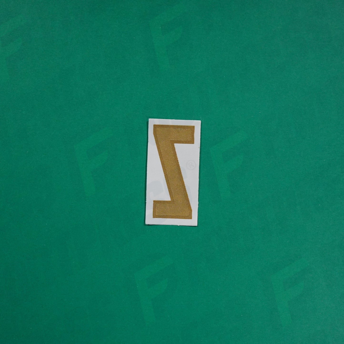 Flocage Officiel -	Lettres petites fines, Bleu/Doré (face arrière doré)