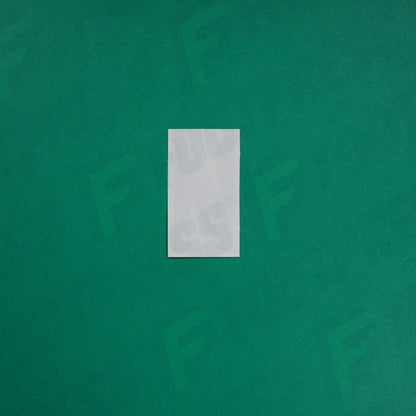 Flocage Officiel -	Lettres petites fines, Bleu/Doré (face arrière doré)