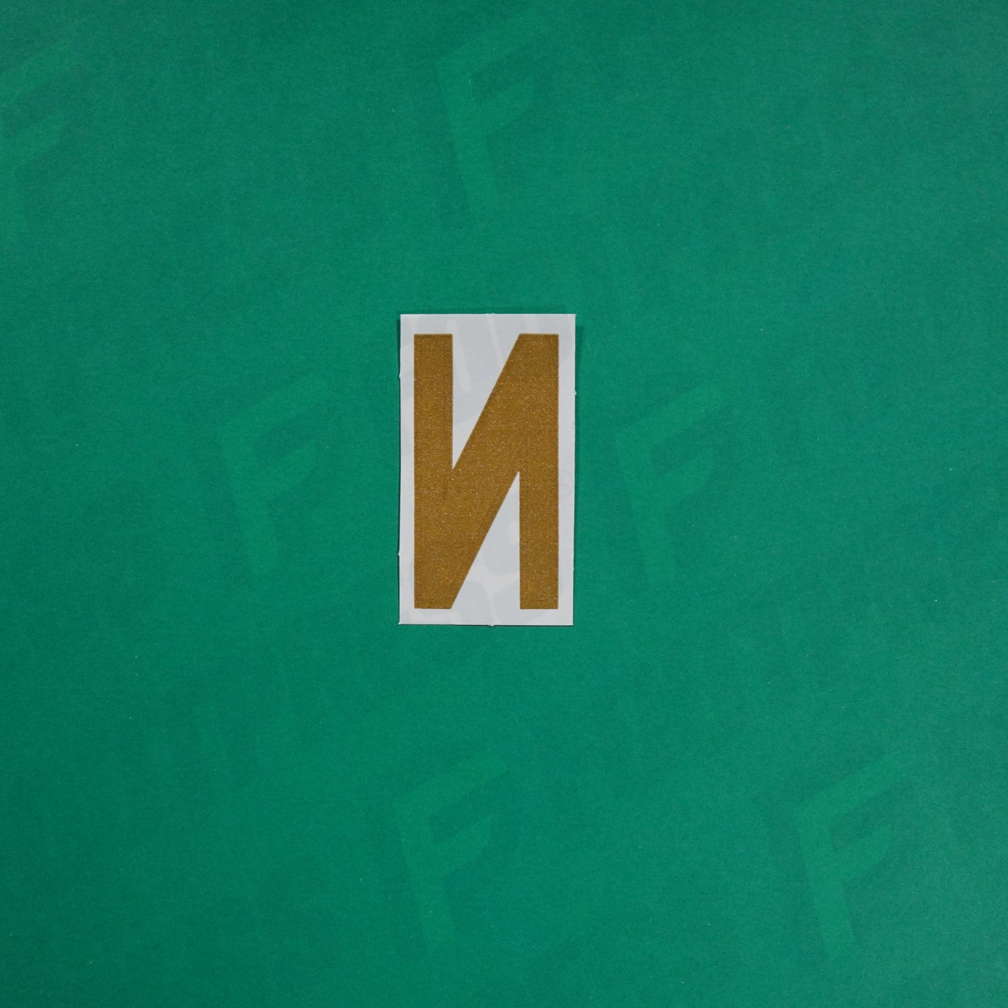 Flocage Officiel -	Lettres petites fines, Bleu/Doré (face arrière doré)