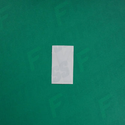 Flocage Officiel -	Lettres petites fines, Bleu/Doré (face arrière doré)