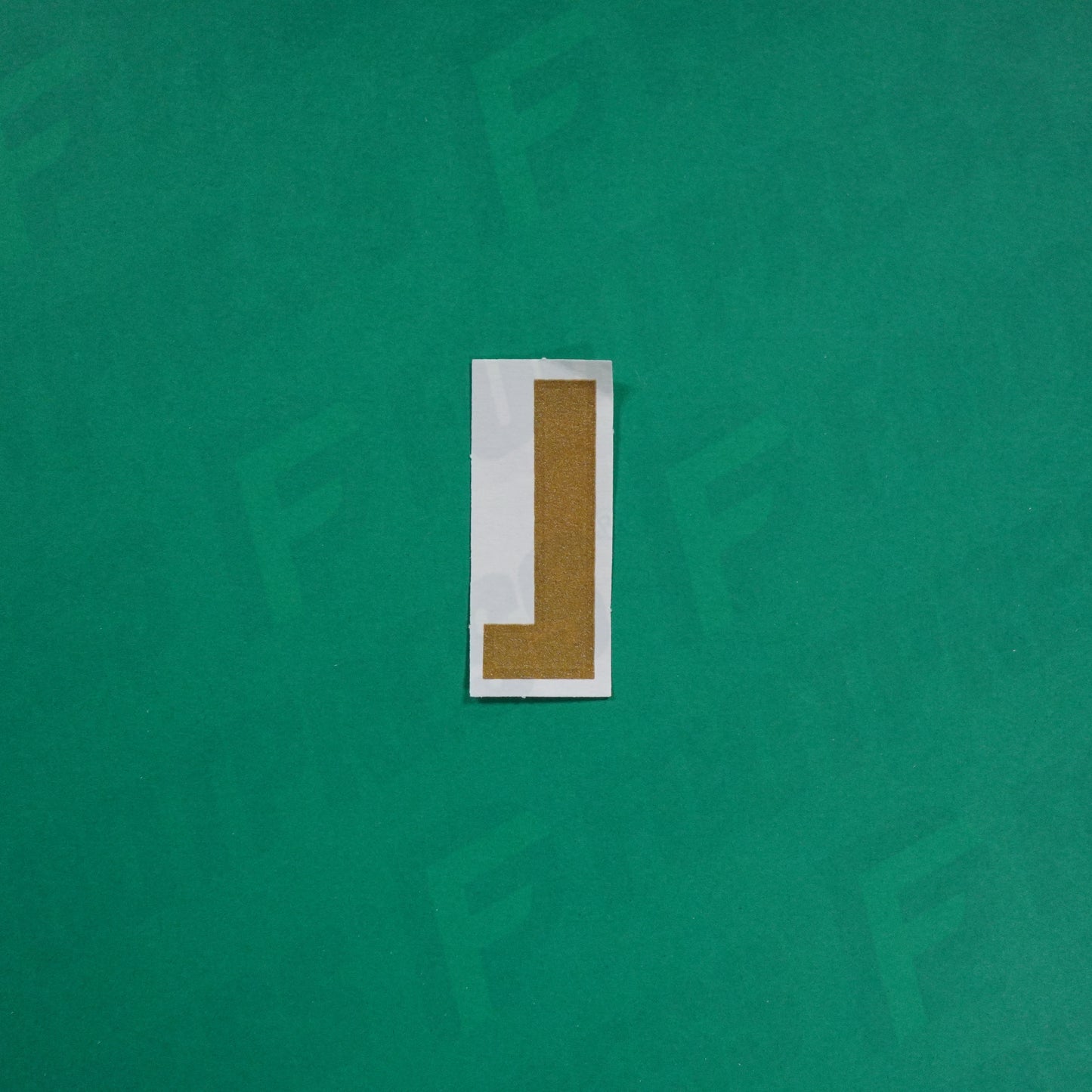 Flocage Officiel -	Lettres petites fines, Bleu/Doré (face arrière doré)