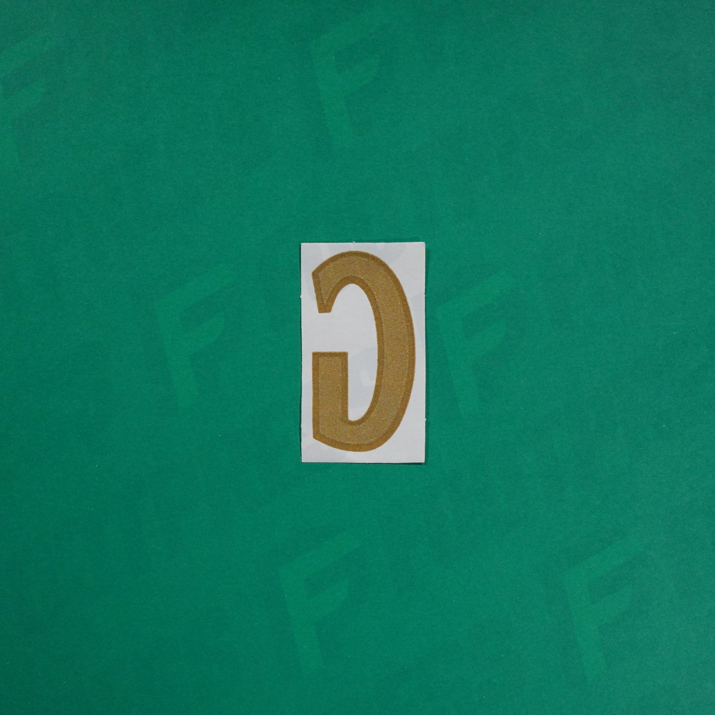 Flocage Officiel -	Lettres petites fines, Bleu/Doré (face arrière doré)