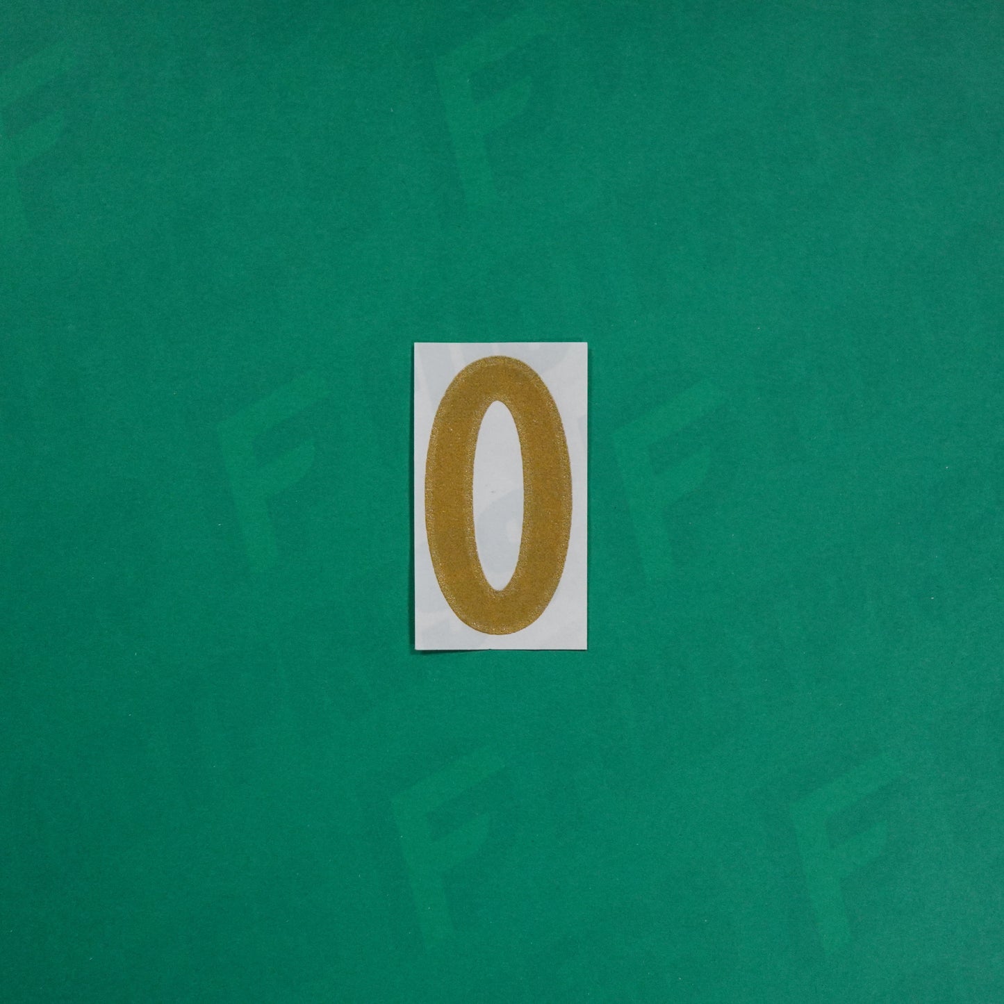 Flocage Officiel -	Lettres petites fines, Bleu/Doré (face arrière doré)