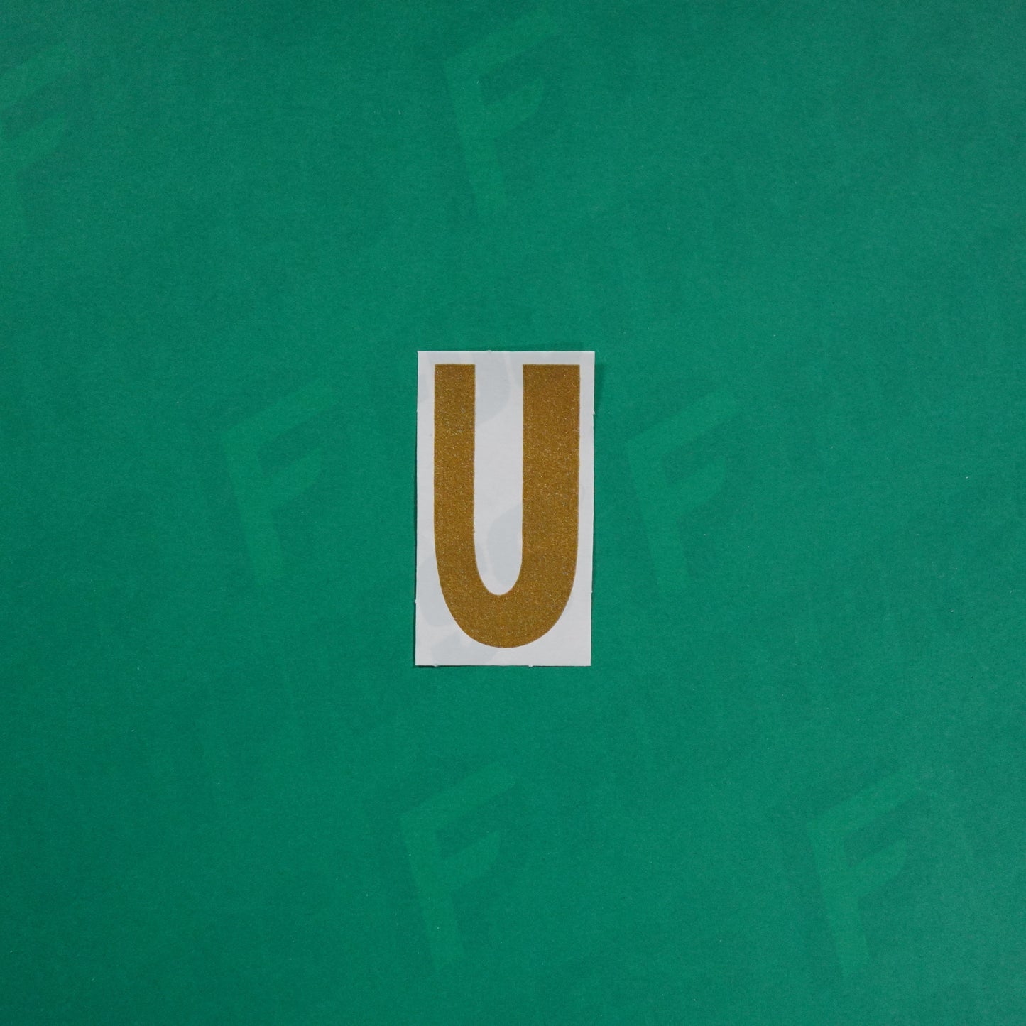 Flocage Officiel -	Lettres petites fines, Bleu/Doré (face arrière doré)