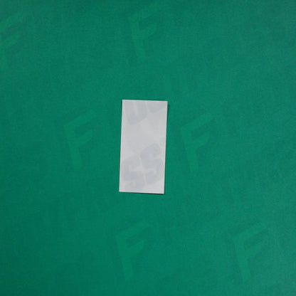 Flocage Officiel -	Lettres petites fines, Bleu/Doré (face arrière doré)