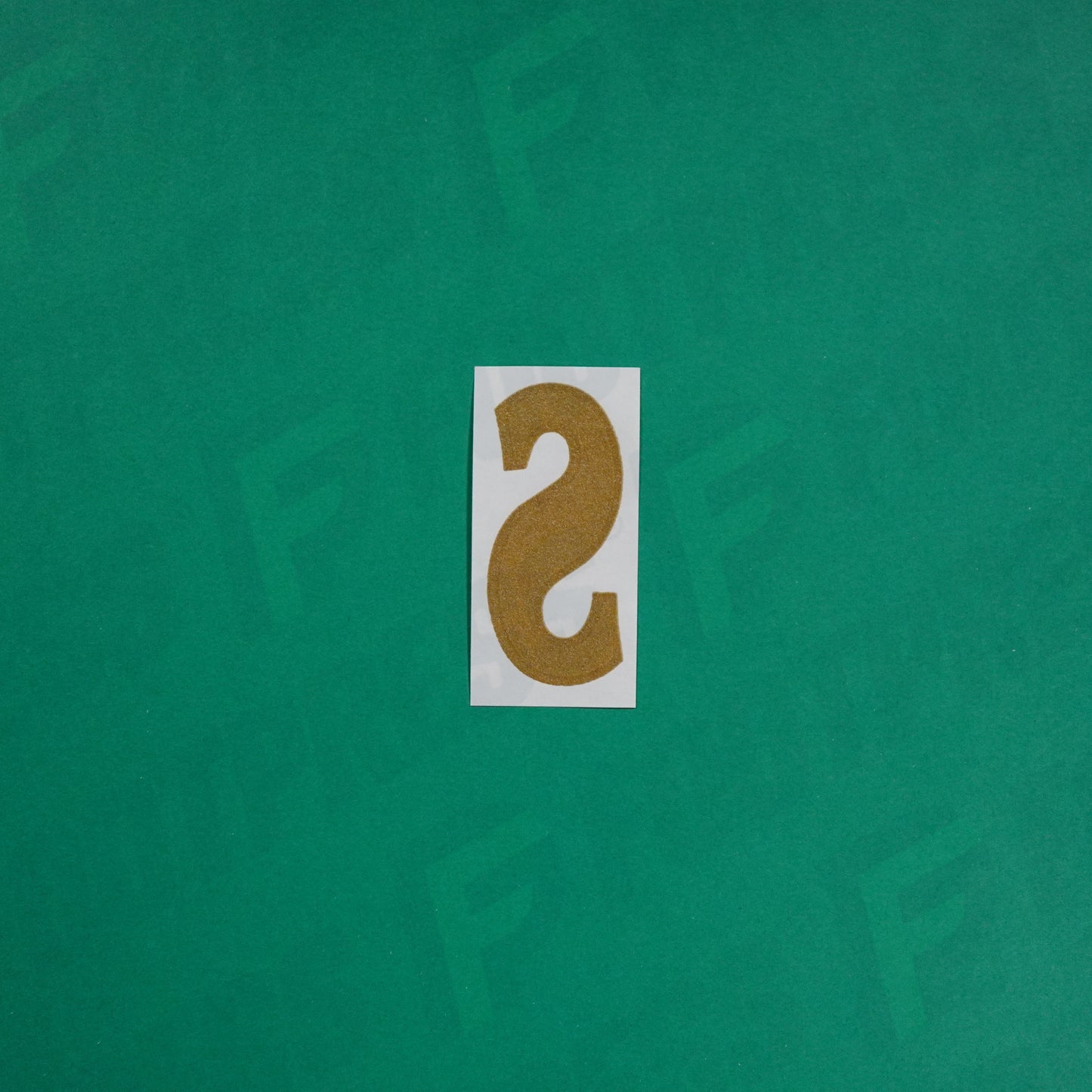 Flocage Officiel -	Lettres petites fines, Bleu/Doré (face arrière doré)