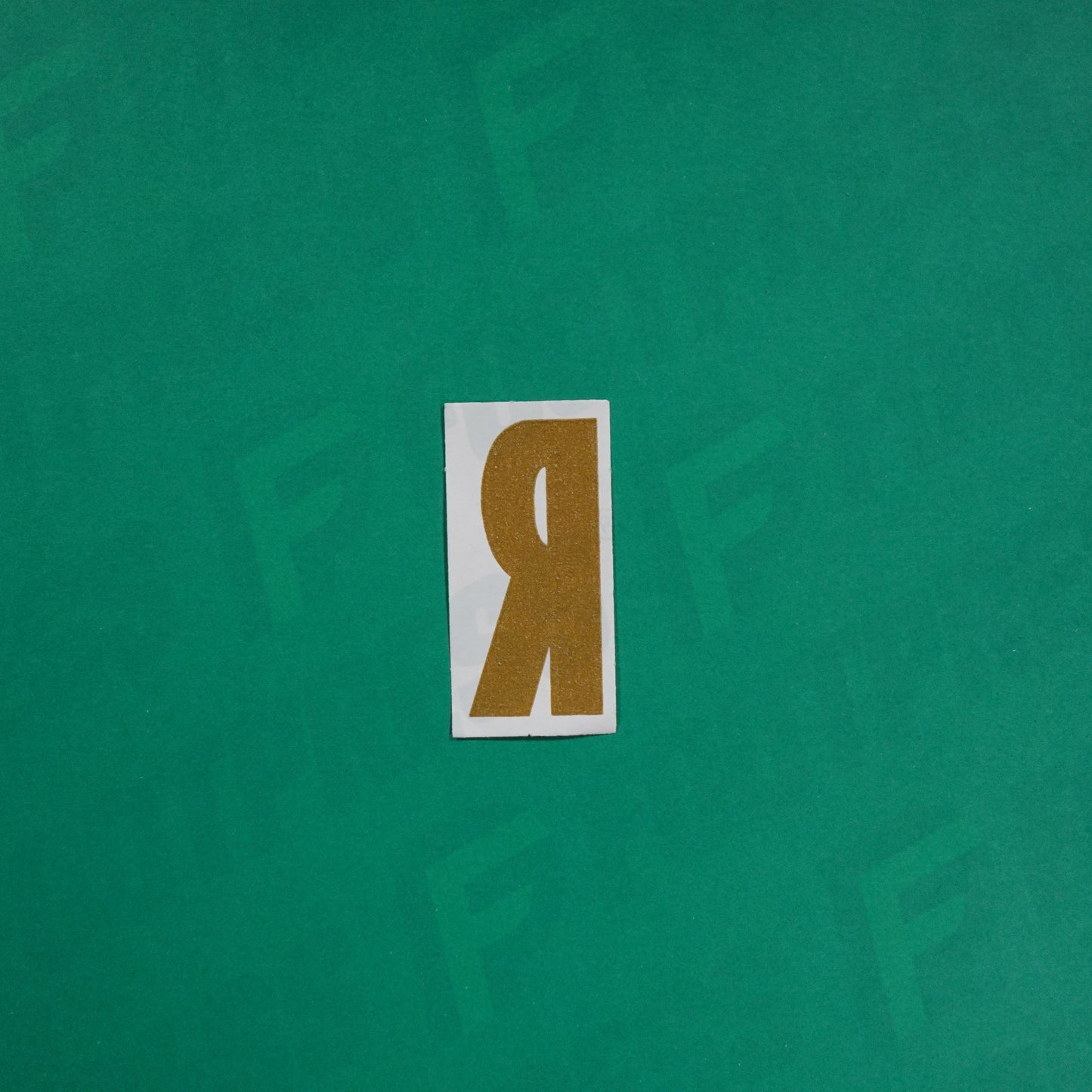 Flocage Officiel -	Lettres petites fines, Bleu/Doré (face arrière doré)