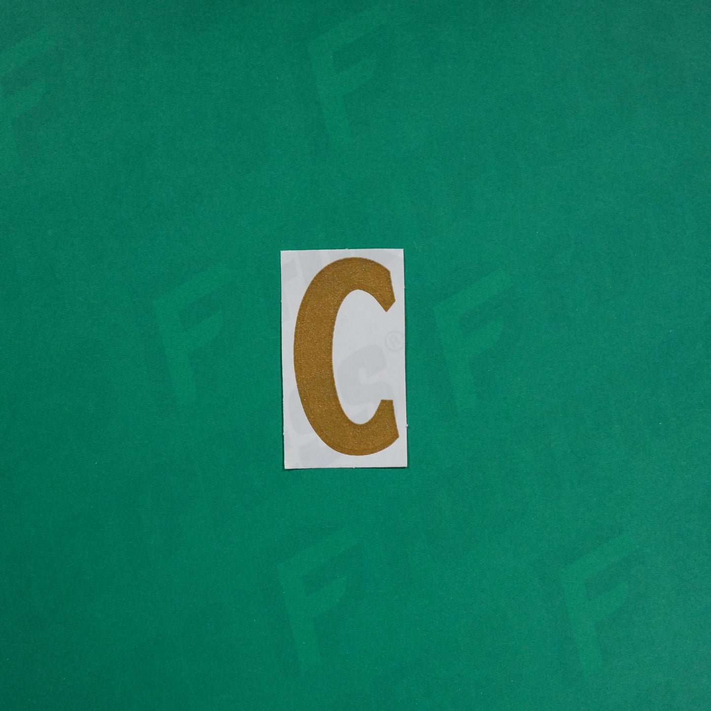 Flocage Officiel -	Lettres petites fines, Bleu/Doré (face arrière doré)