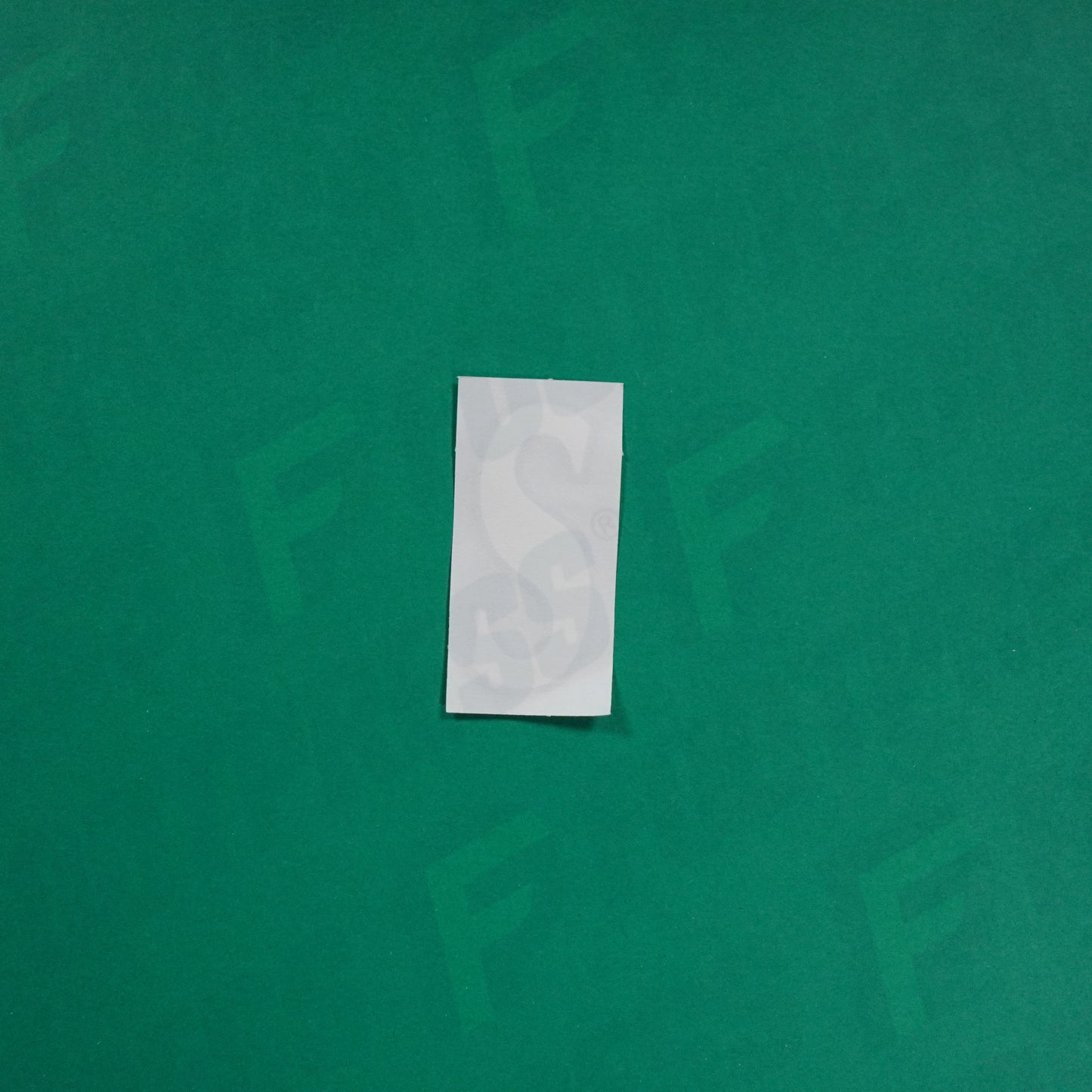 Flocage Officiel -	Lettres petites fines, Blanc / Noir (face arrière noire)