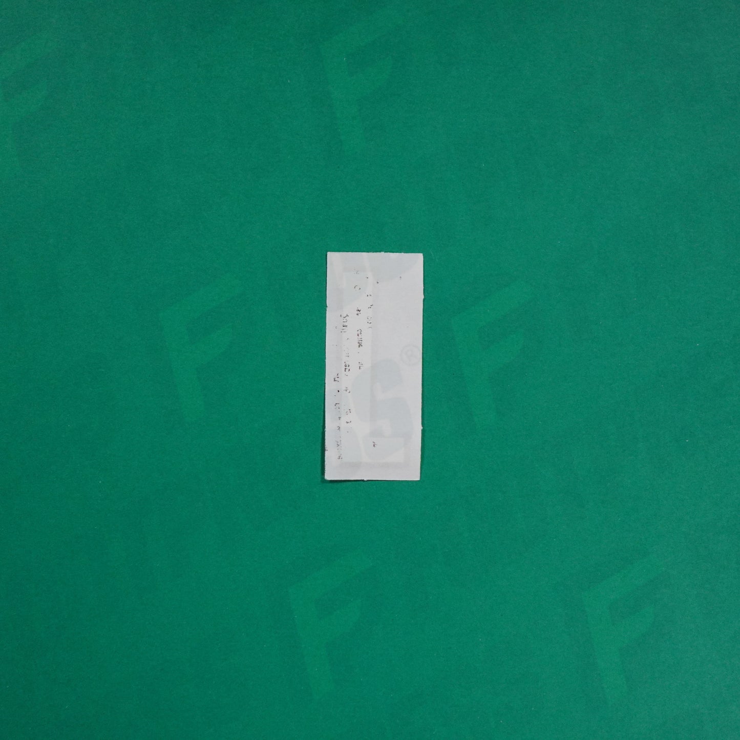 Flocage Officiel -	Lettres petites fines, Blanc / Noir (face arrière noire)