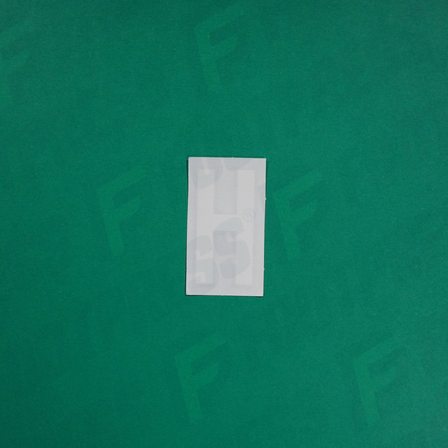 Flocage Officiel -	Lettres petites fines, Blanc / Noir (face arrière noire)