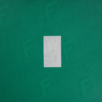 Flocage Officiel -	Lettres petites fines, Blanc / Doré (face arrière doré)