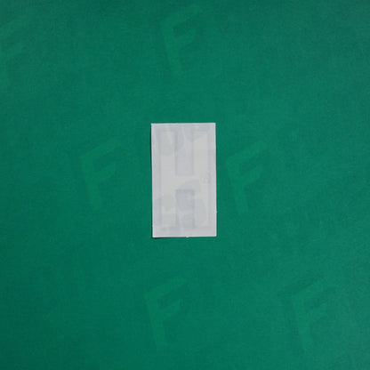 Flocage Officiel -	Lettres petites fines, Blanc / Doré (face arrière doré)