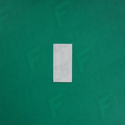 Flocage Officiel -	Lettres petites fines, Blanc / Doré (face arrière doré)