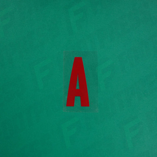 Flocage Officiel -	Lettres petites fines, Rouge Nancy qualité basse