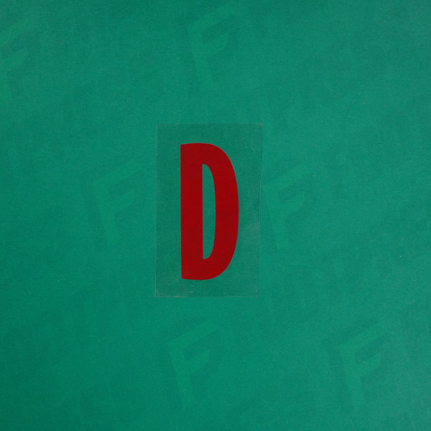 Flocage Officiel -	Lettres petites fines, Rouge Nancy qualité basse