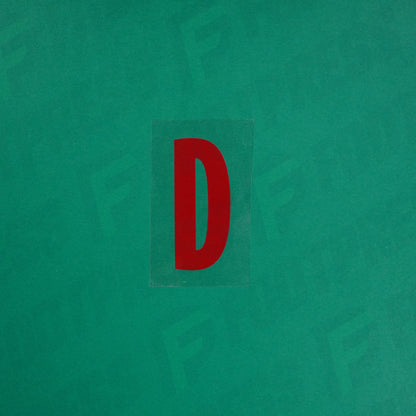 Flocage Officiel -	Lettres petites fines, Rouge Nancy qualité basse