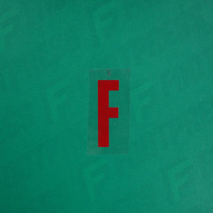 Flocage Officiel -	Lettres petites fines, Rouge Nancy qualité basse