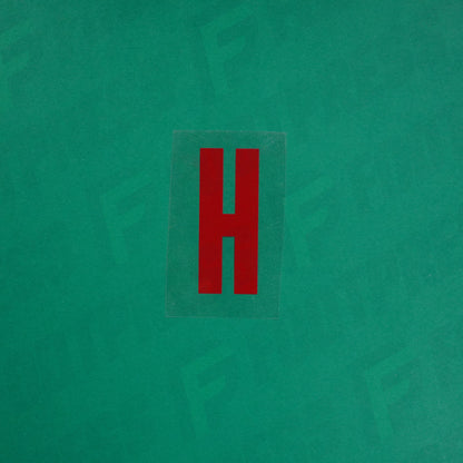 Flocage Officiel -	Lettres petites fines, Rouge Nancy qualité basse