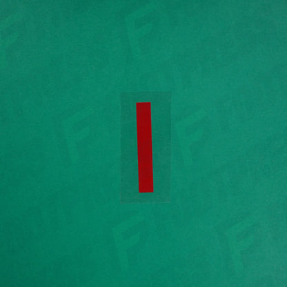 Flocage Officiel -	Lettres petites fines, Rouge Nancy qualité basse