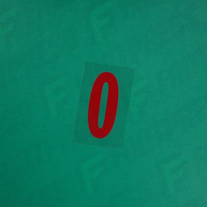 Flocage Officiel -	Lettres petites fines, Rouge Nancy qualité basse