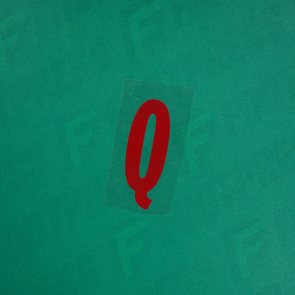 Flocage Officiel -	Lettres petites fines, Rouge Nancy qualité basse