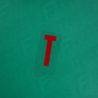 Flocage Officiel -	Lettres petites fines, Rouge Nancy qualité basse