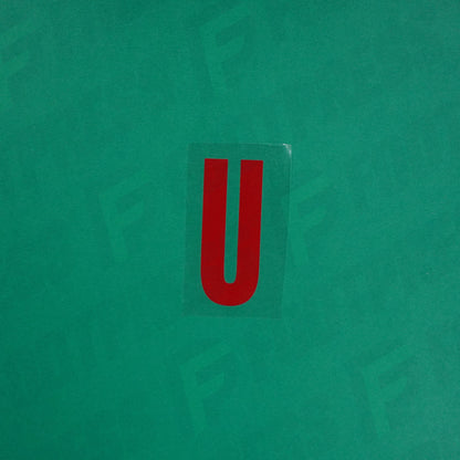 Flocage Officiel -	Lettres petites fines, Rouge Nancy qualité basse