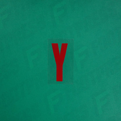 Flocage Officiel -	Lettres petites fines, Rouge Nancy qualité basse