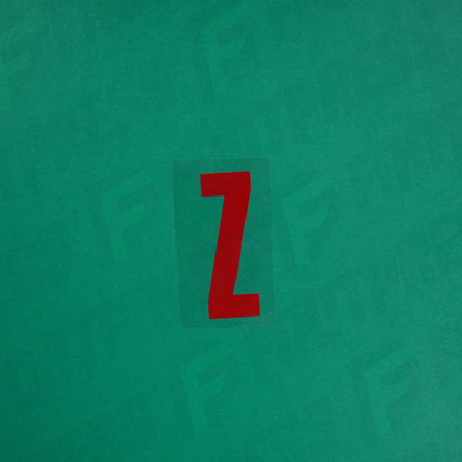 Flocage Officiel -	Lettres petites fines, Rouge Nancy qualité basse