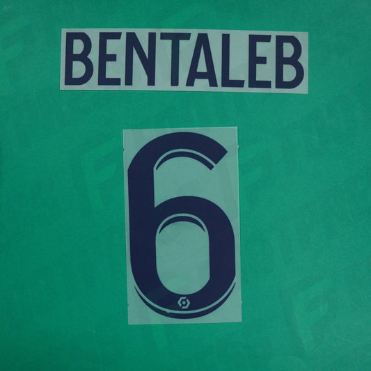 Flocage Officiel - Lille OSC, Bentaleb, 2023/2024, Away, Bleu foncé