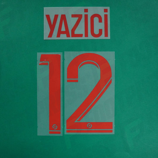 Flocage Officiel - Lille OSC, Yazici, 2022/2023, Third, Rouge