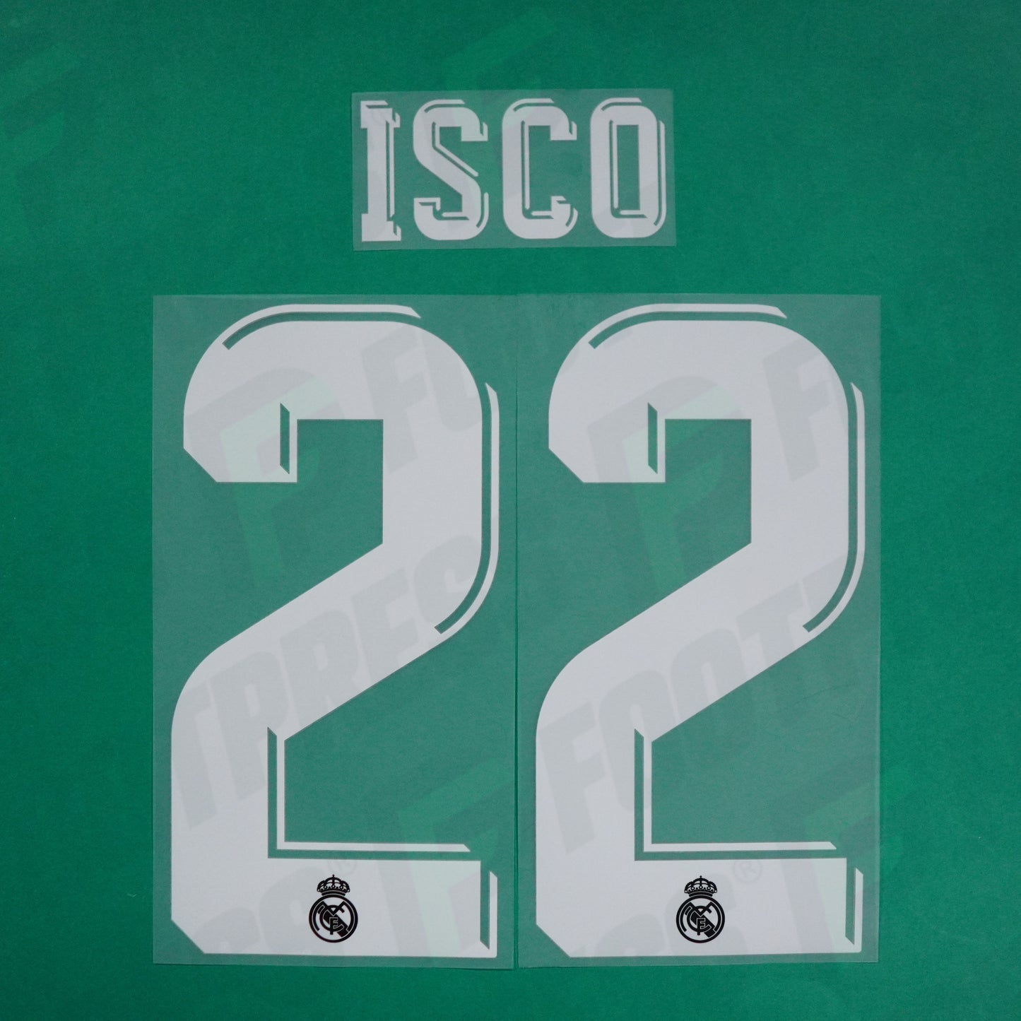 Flocage Officiel - Real Madrid, Isco, 2017/2018, Away/Third, Blanc
