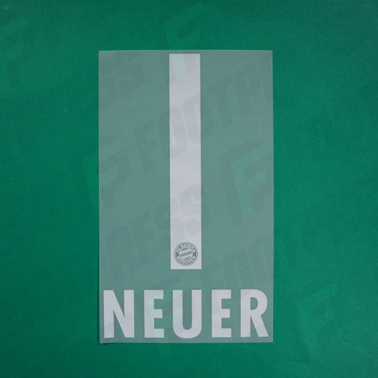 Flocage Officiel - Bayern Munich, Neuer, 2014/2015, Home, Blanc