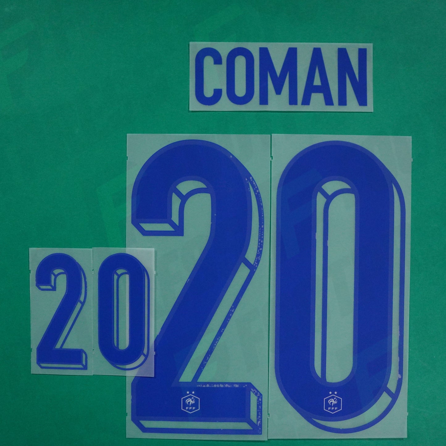 Flocage Officiel - France, Coman, 2024, Away, Bleu