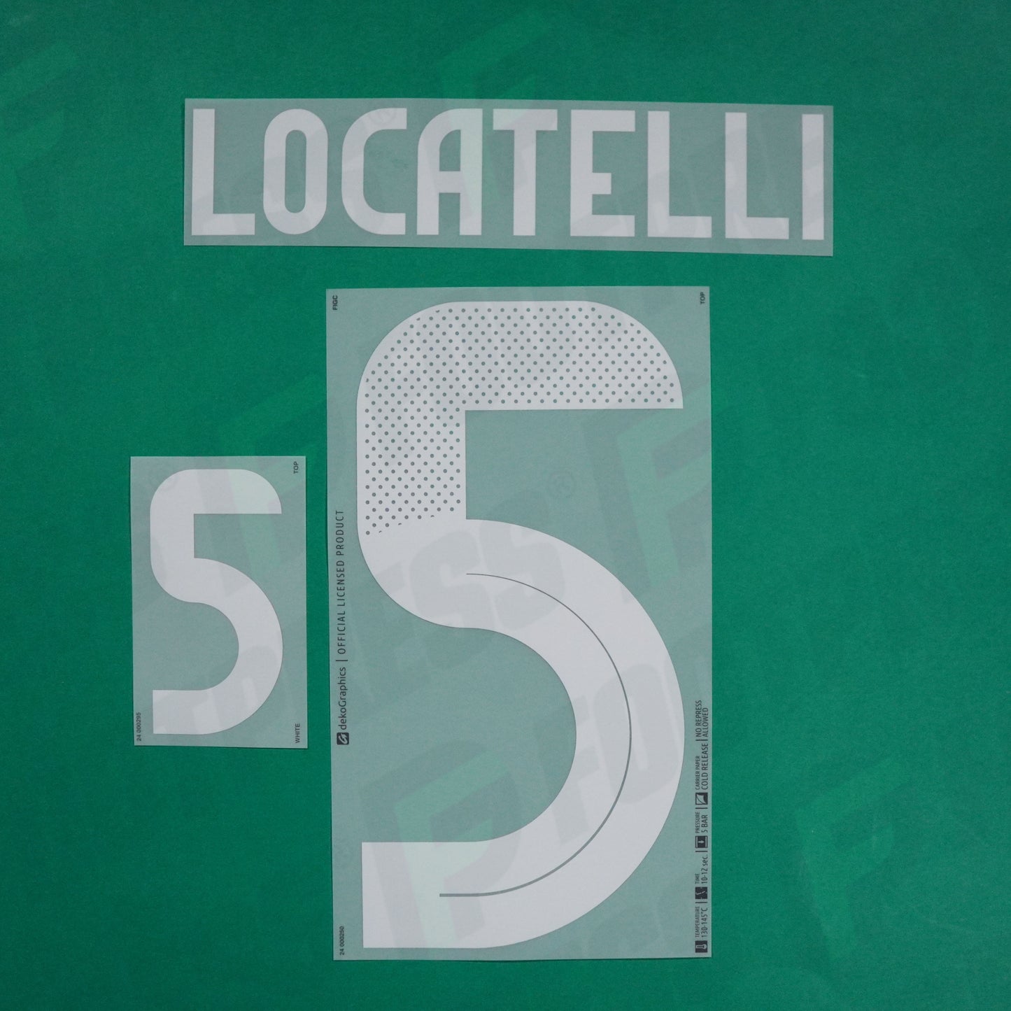 Flocage Officiel - Italie, Locatelli, 2024, Home, Blanc