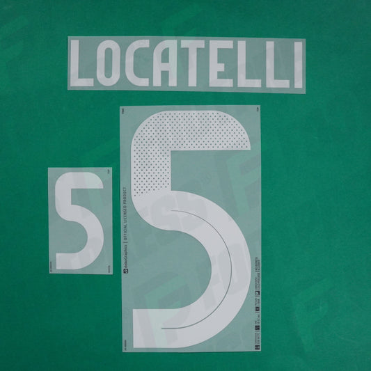 Flocage Officiel - Italie, Locatelli, 2024, Home, Blanc