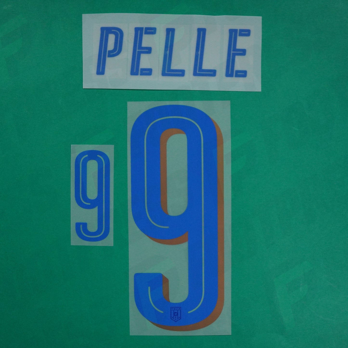 Flocage Officiel - Italie, Pelle, 2016, Away, Bleu foncé