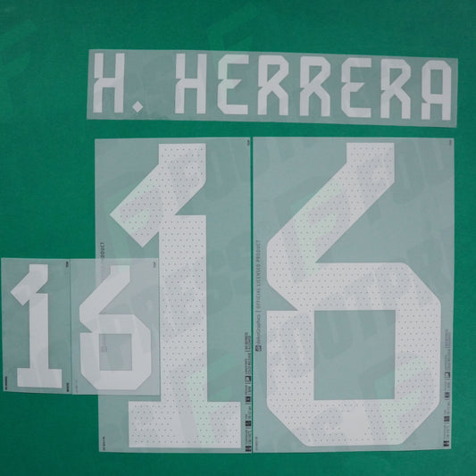 Flocage Officiel - Mexique, Hector Herrera, 2022, Home, Blanc