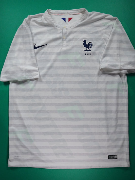 Maillot Officiel - France, 2014, Away Sans étoile, Stock Pro, (XL)