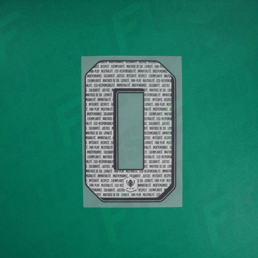 Flocage Officiel - Chiffre Seul, 0, Coupe de France, Blanc